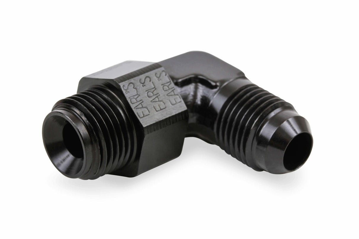 Earls 90 Degree -6 AN Male to 5/8-18 Inverted Flare Male Swivel - AT949096ERL