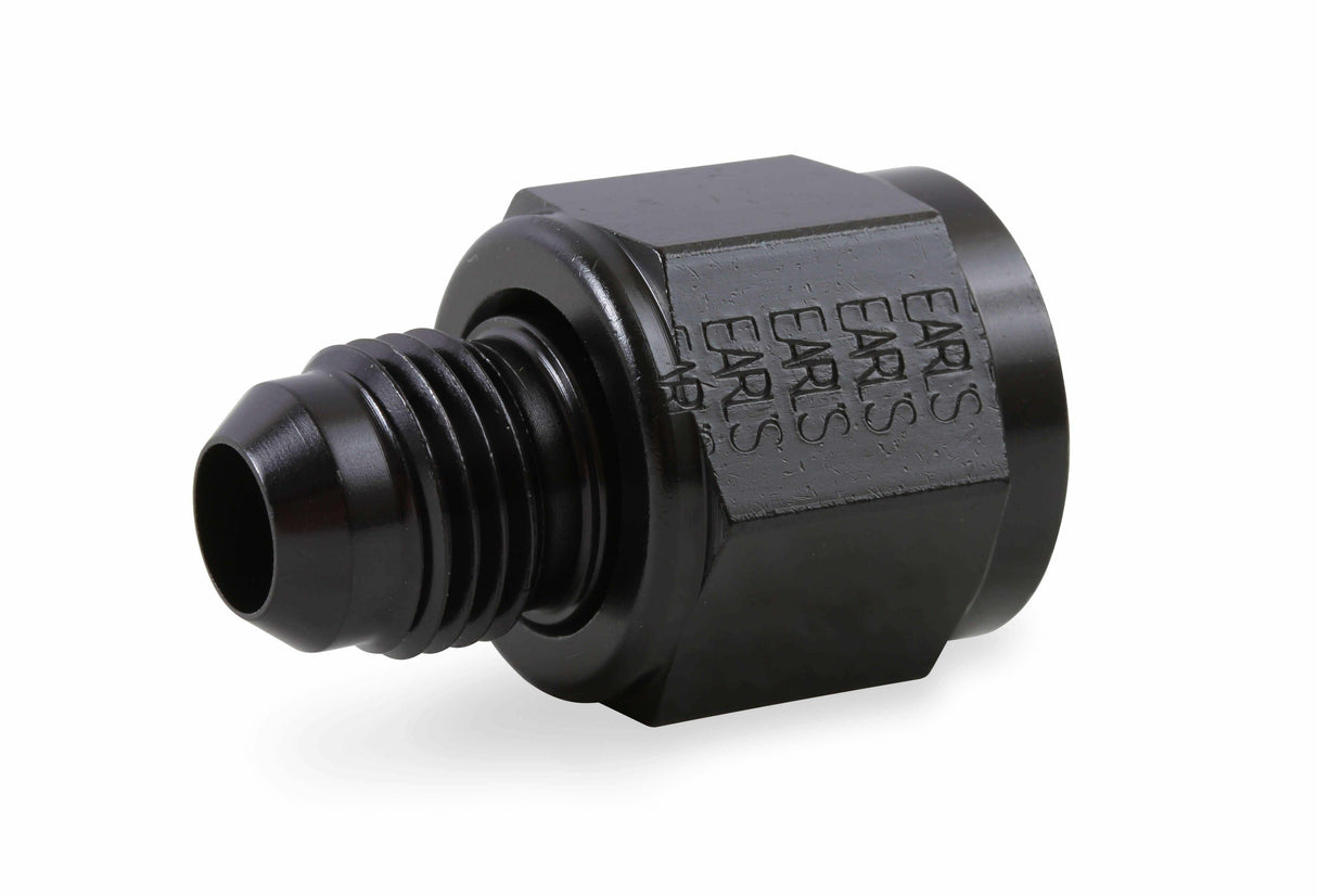 6 AN Female to -4 AN Male Flare Reducer - AT9892064ERL AN fitting black aluminum
