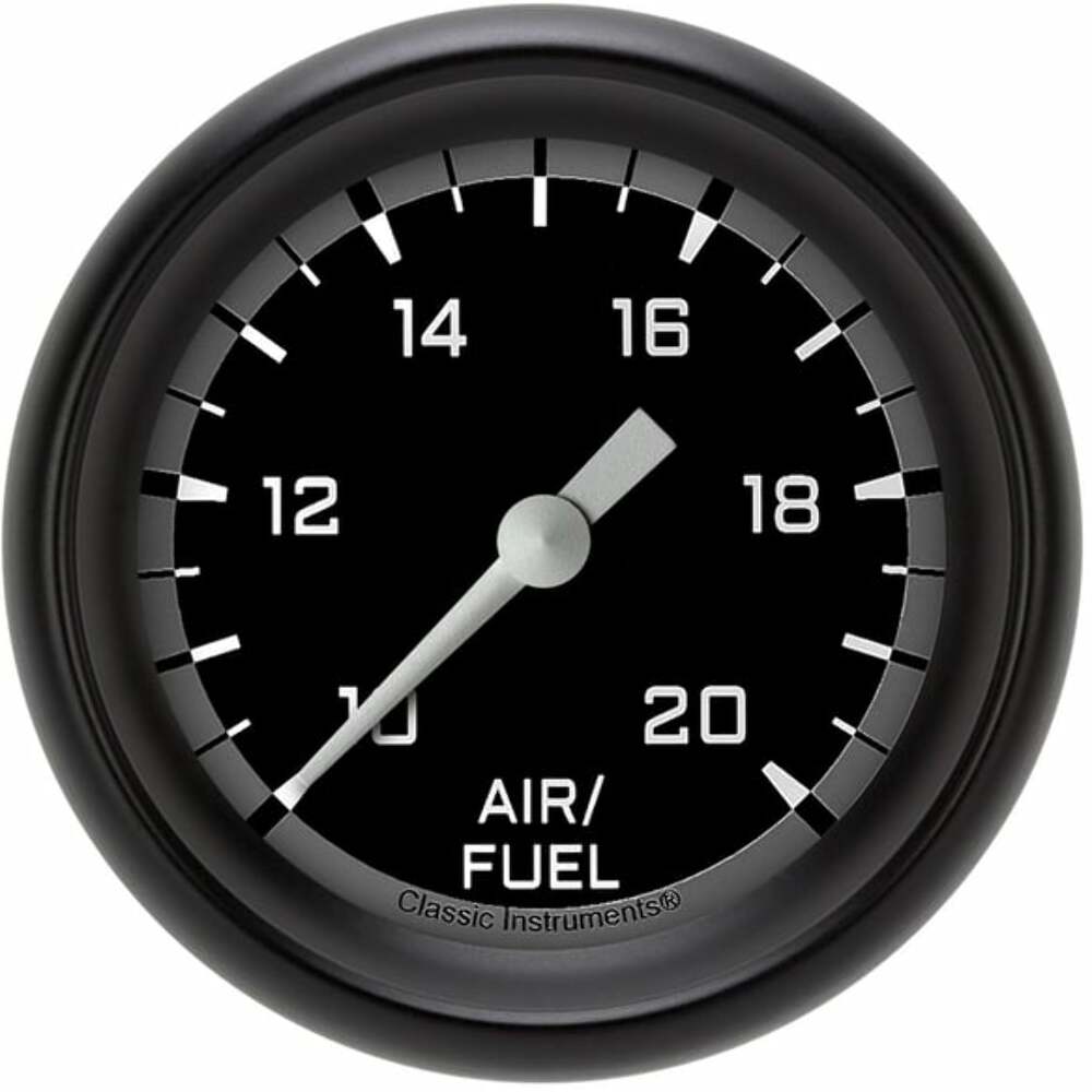 Classic analog gauge set black