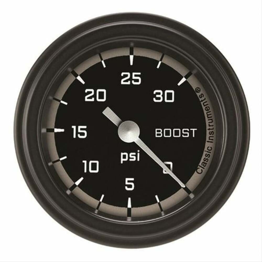 Classic analog gauge set black
