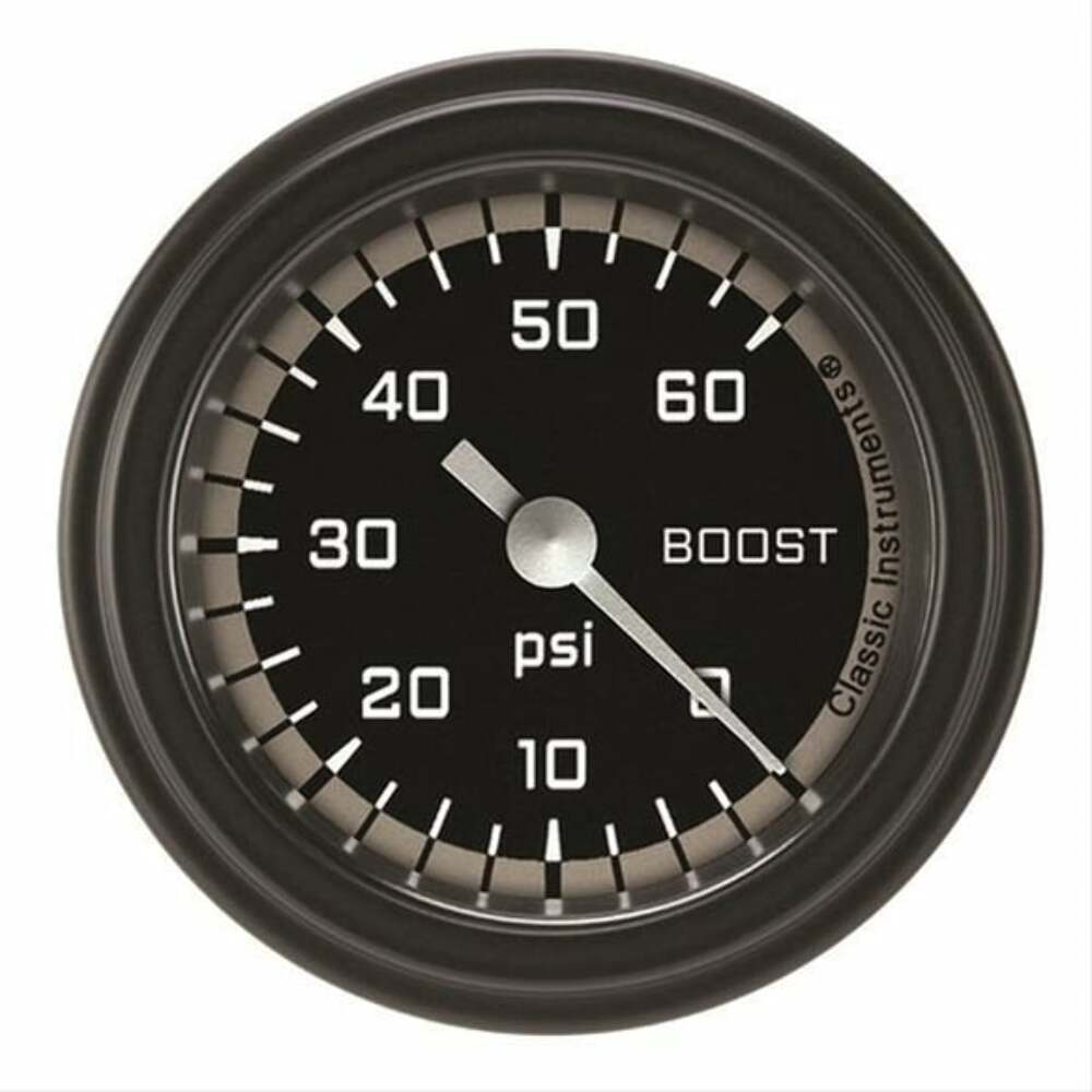 Classic analog gauge set black