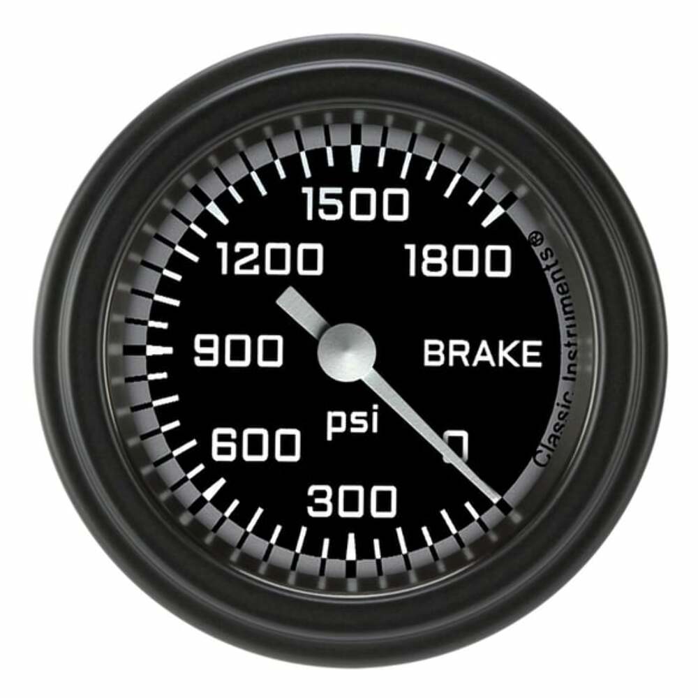 Classic analog gauge set black