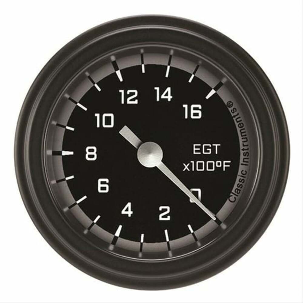 Classic analog gauge set black