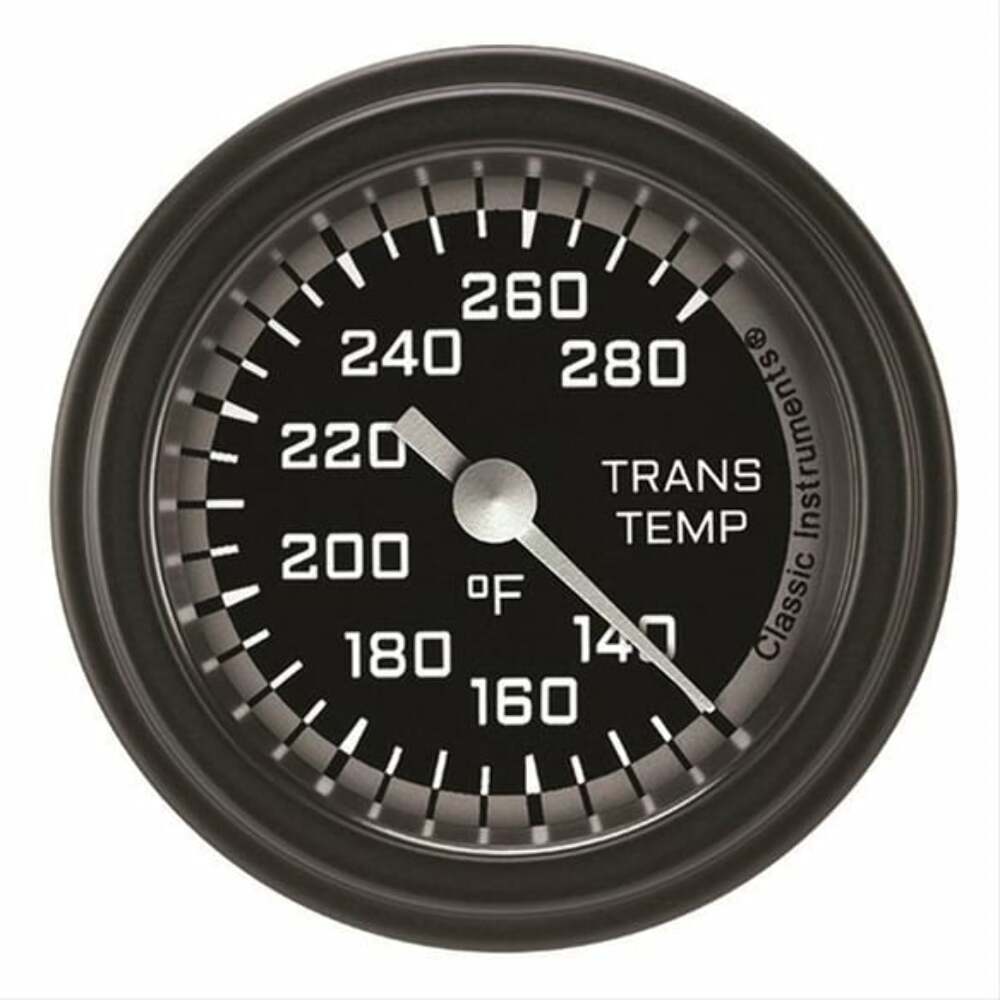 Classic analog gauge set black