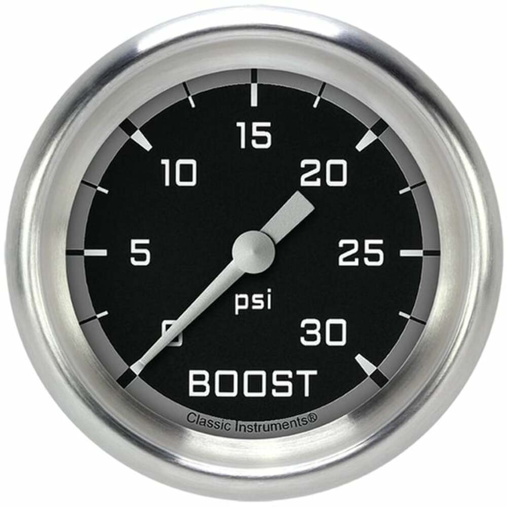Classic analog gauge set black