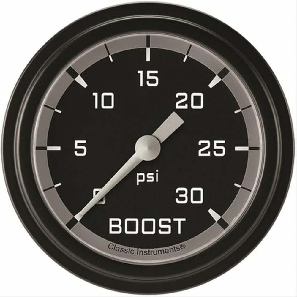 Classic analog gauge set black