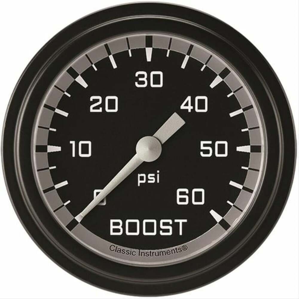 Classic analog gauge set black