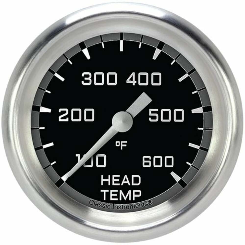 Classic analog gauge set black