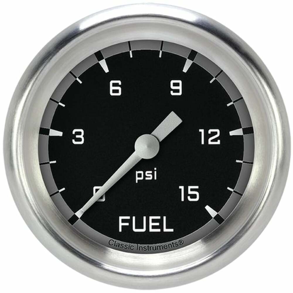 Classic analog gauge set black