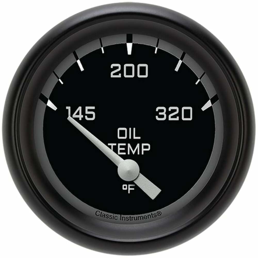 Classic analog gauge set black