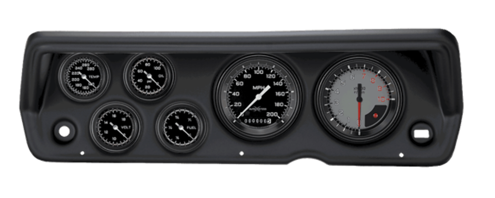 Classic Instruments AutoCross Gray Series full-sweep CDDU70AXG101BL