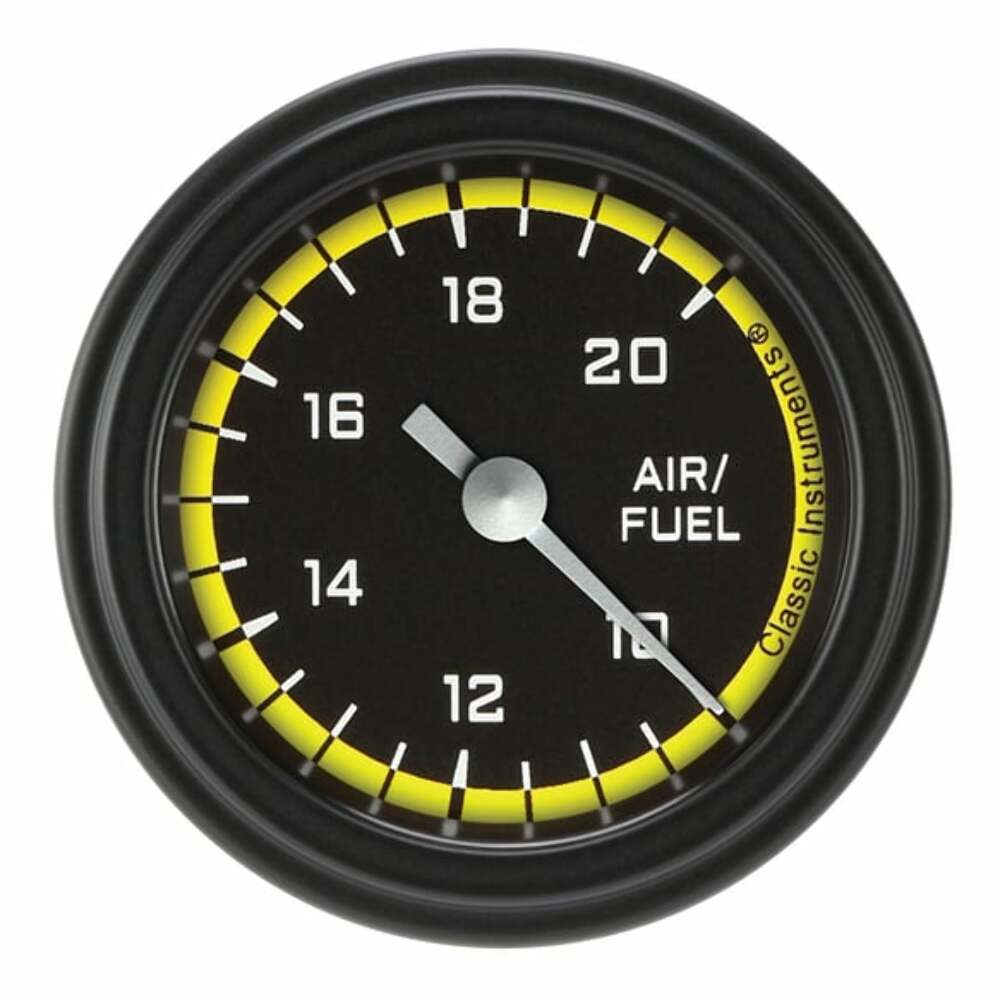 t autocross-yellow-2-1-8-air-fuel-ratio-gauge-ax194yblf Classic Instruments