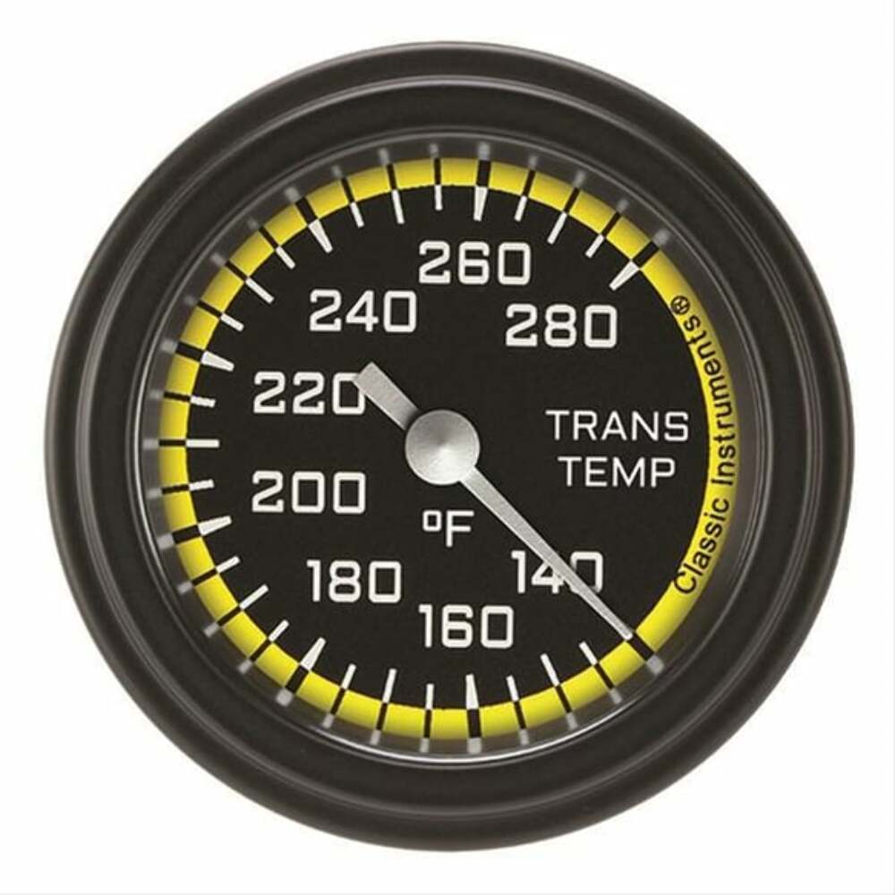 Classic analog gauge set black