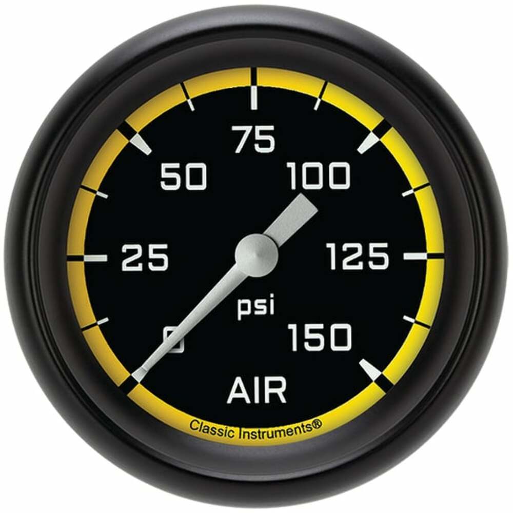 Classic analog gauge set black