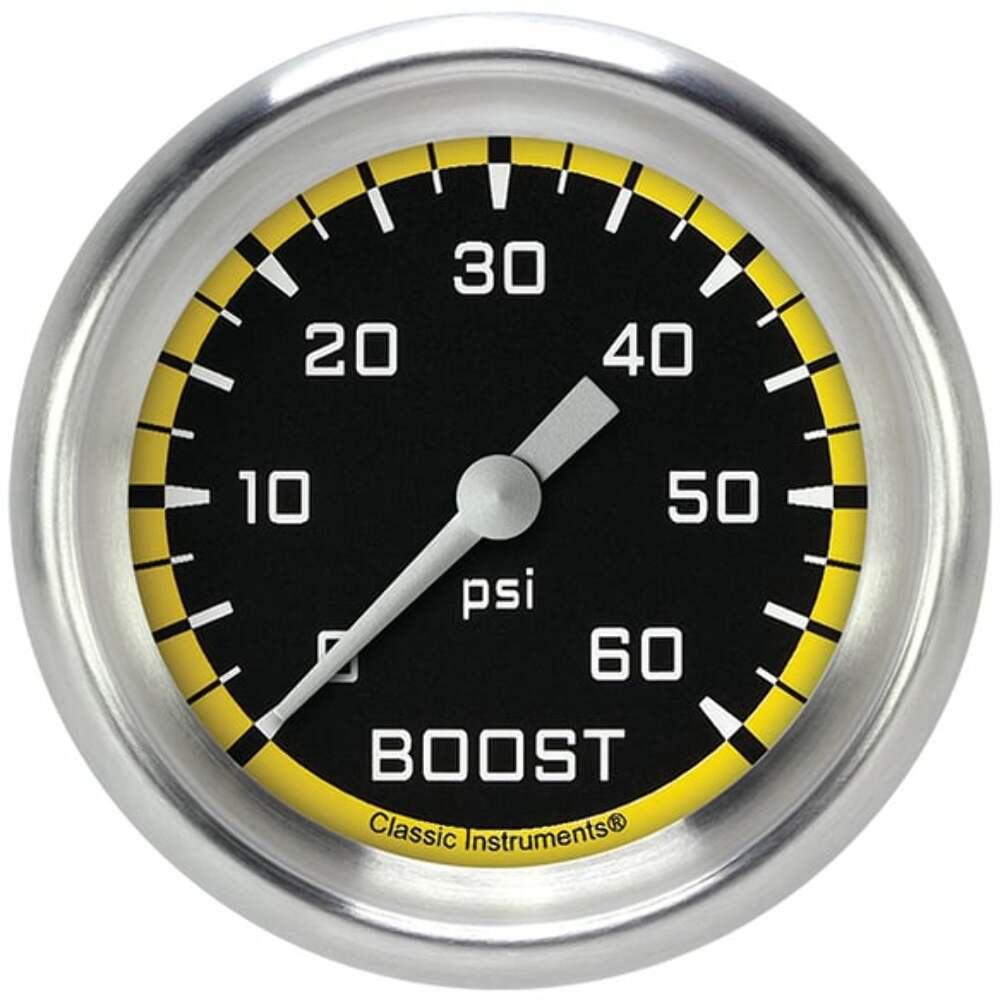 Classic analog gauge set black