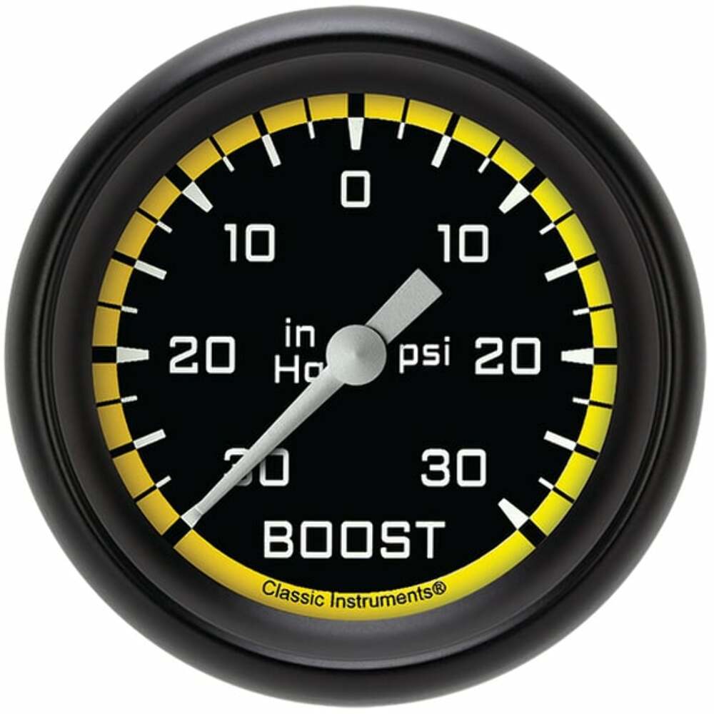 Classic analog gauge set black