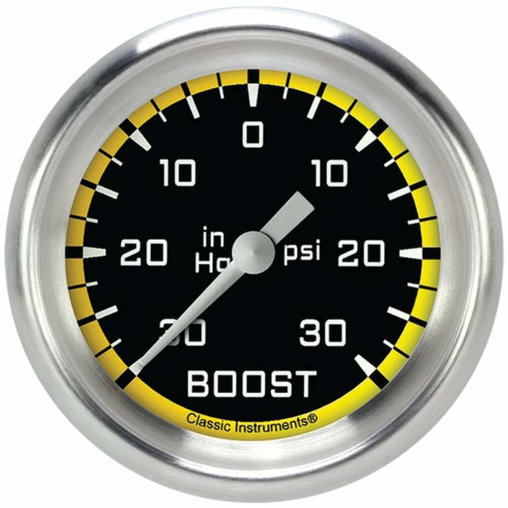 Classic analog gauge set black