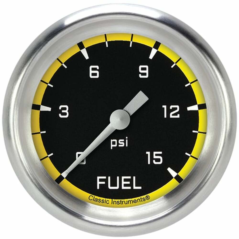 Classic analog gauge set black
