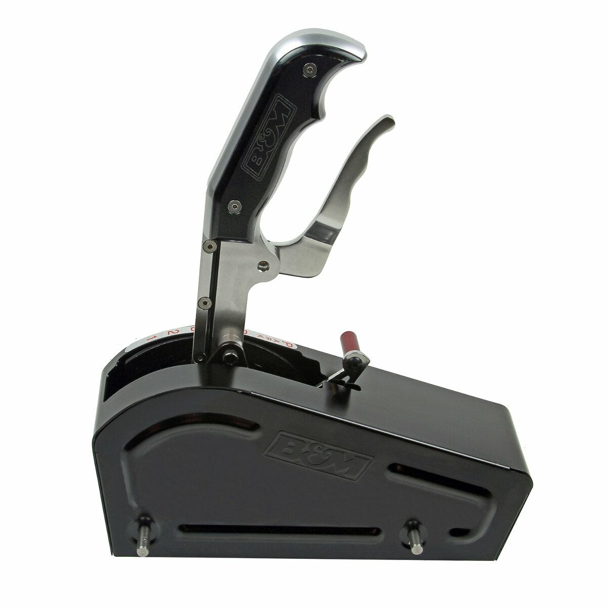 Automatic Gated Shifter - Dual Button Magnum Grip Pro Stick - Two Tone billet aluminum black anodized