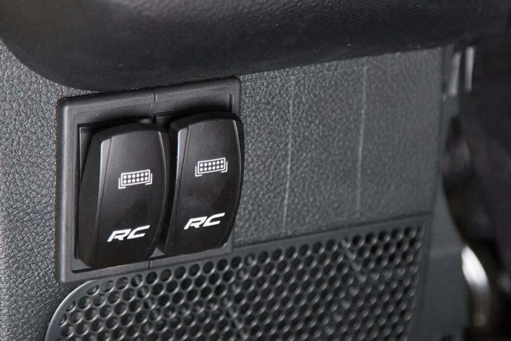 Auxiliary Switch Bezel; Dual by Rough Country