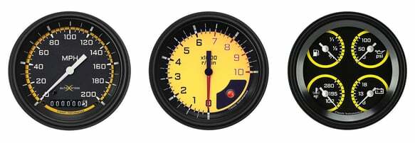 Classic Instruments analog speedometer gauge black