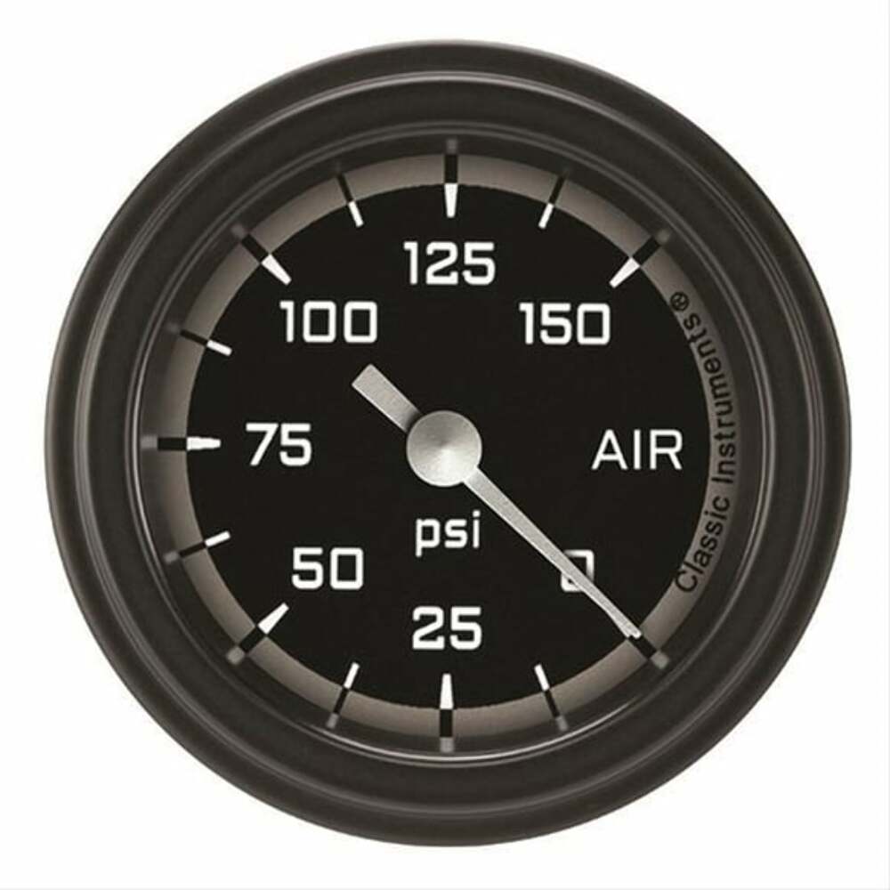 Classic analog gauge set black