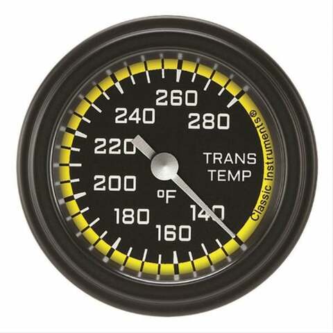 Classic analog gauge set black