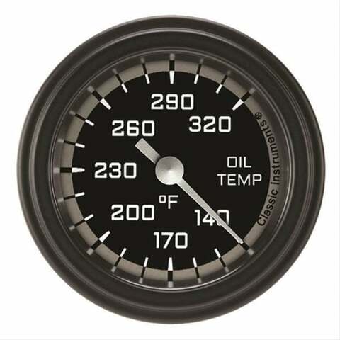 Classic analog gauge set black