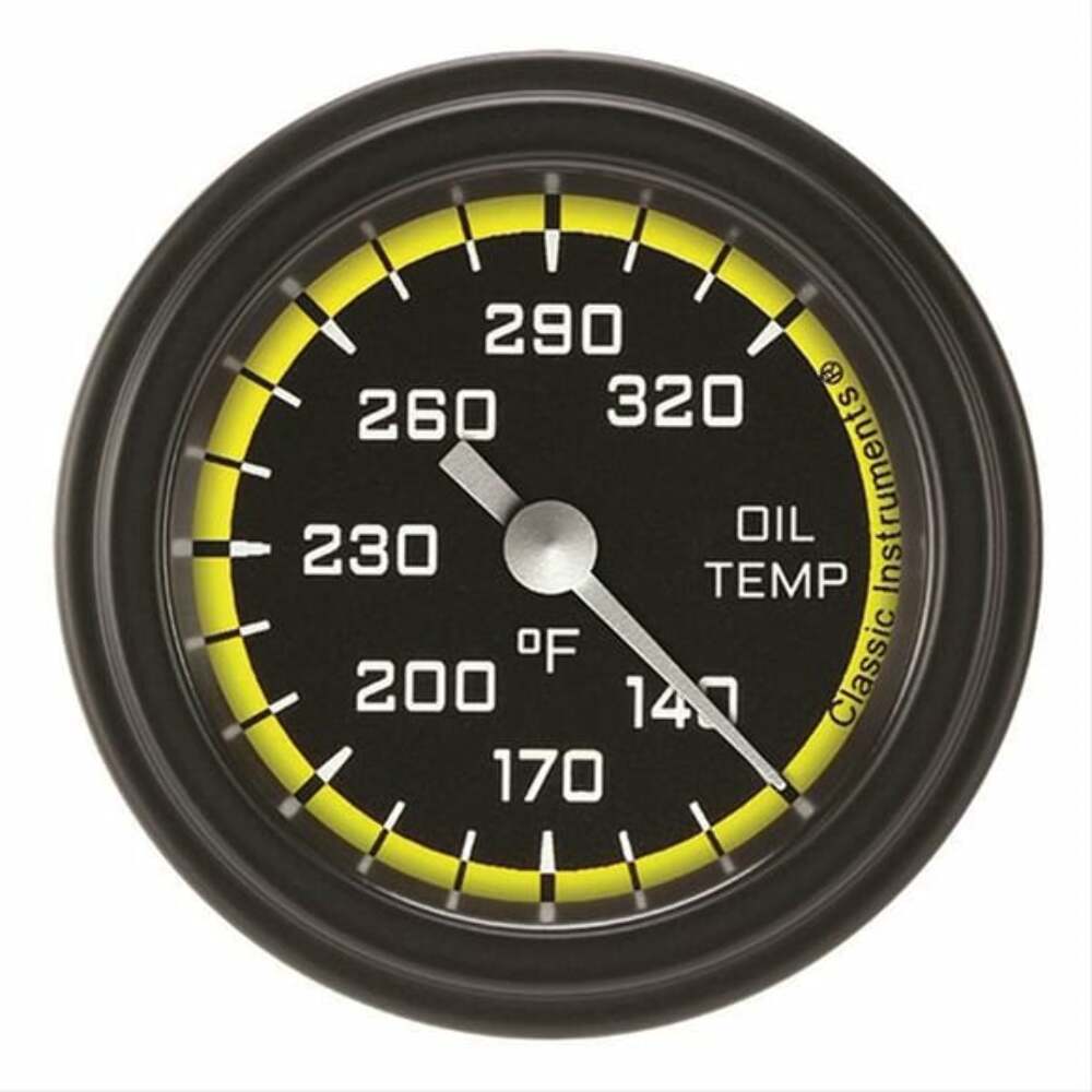 Classic analog gauge set black