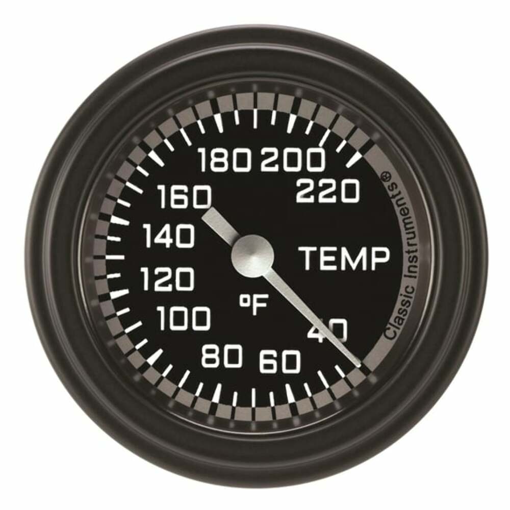 Classic analog gauge set black