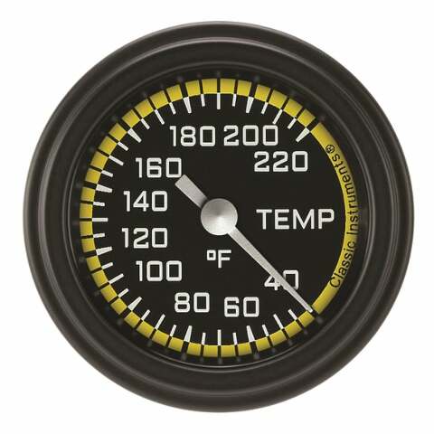 Classic analog gauge set black