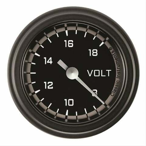 Classic Instruments voltmeter analog gauge black