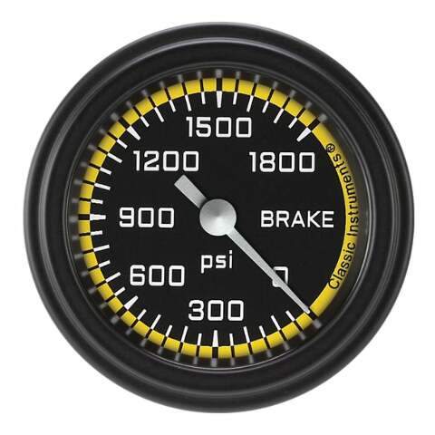 Classic analog gauge set black