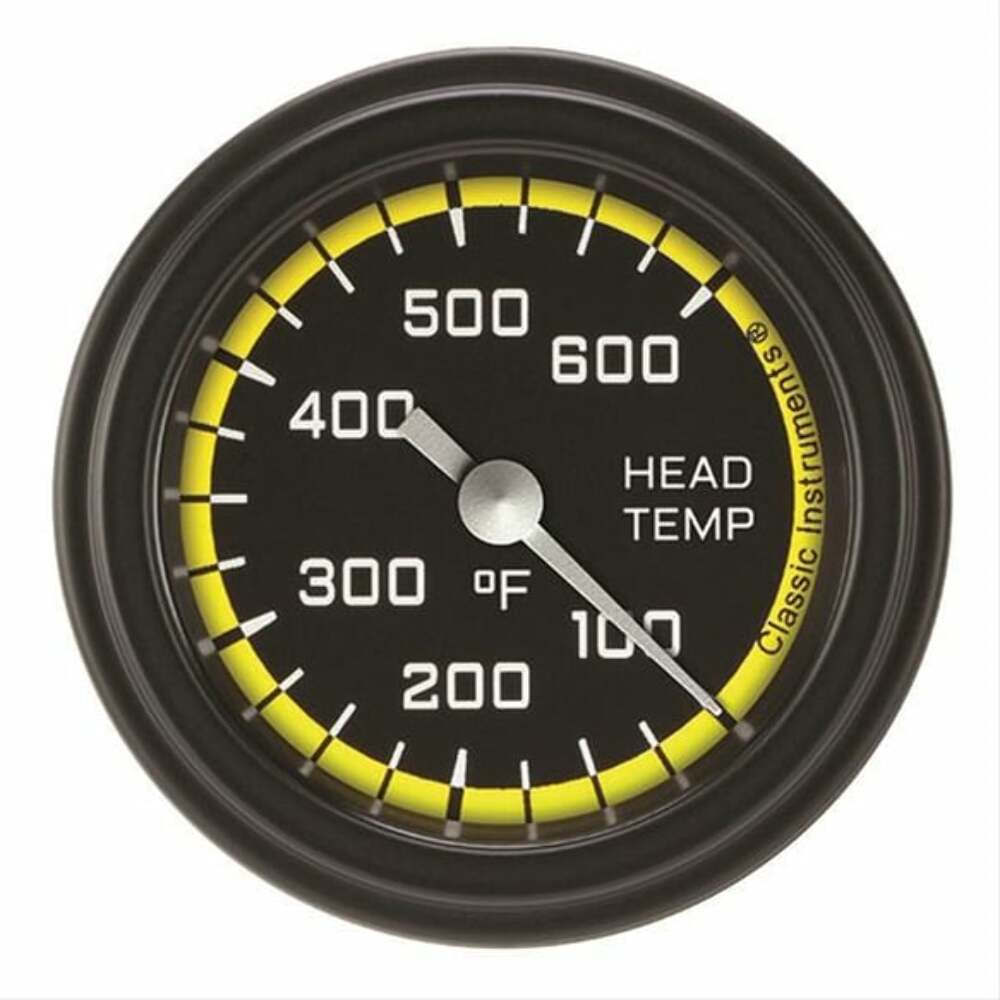 Classic analog gauge set black