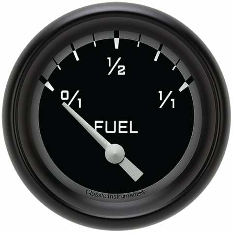 Classic Instruments fuel level analog gauge black