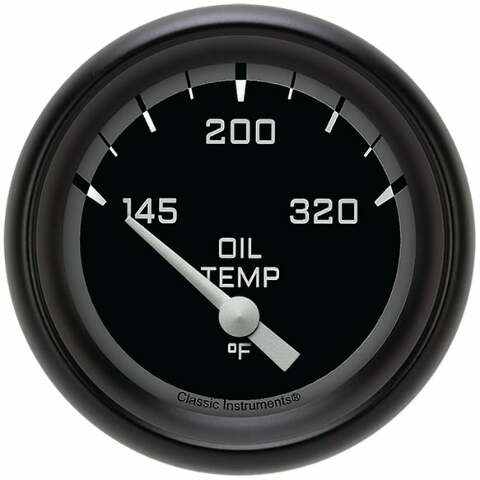 Classic analog gauge set black