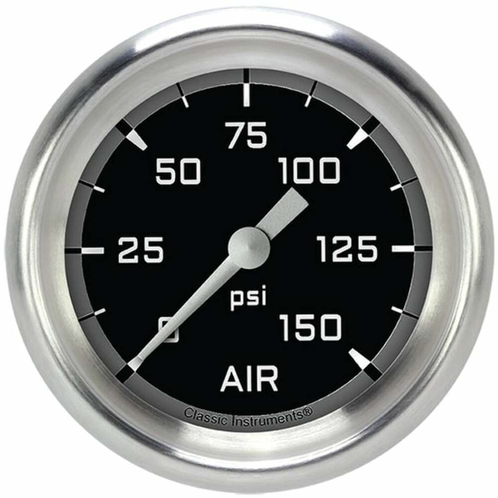 Classic analog gauge set black