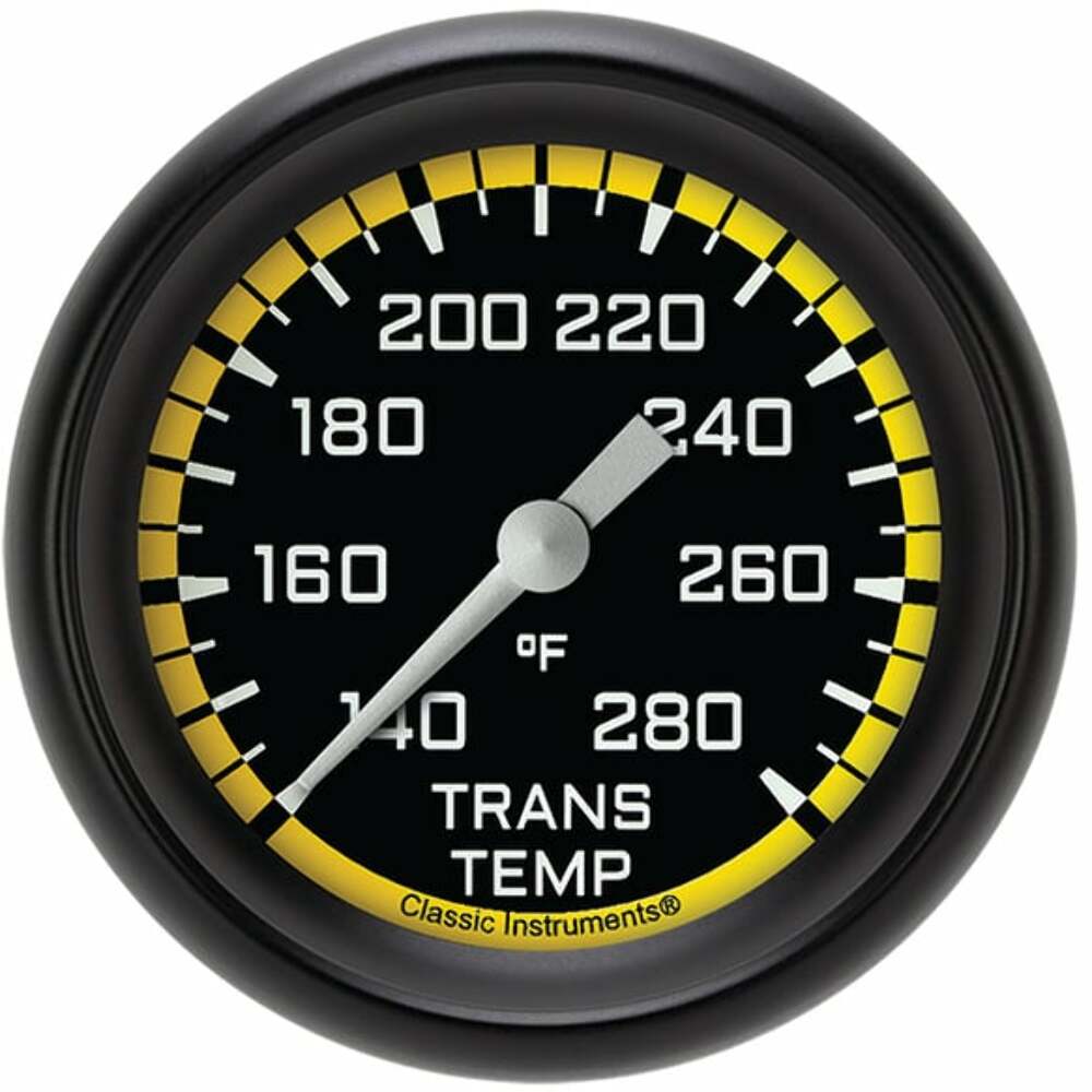 Classic analog gauge set black