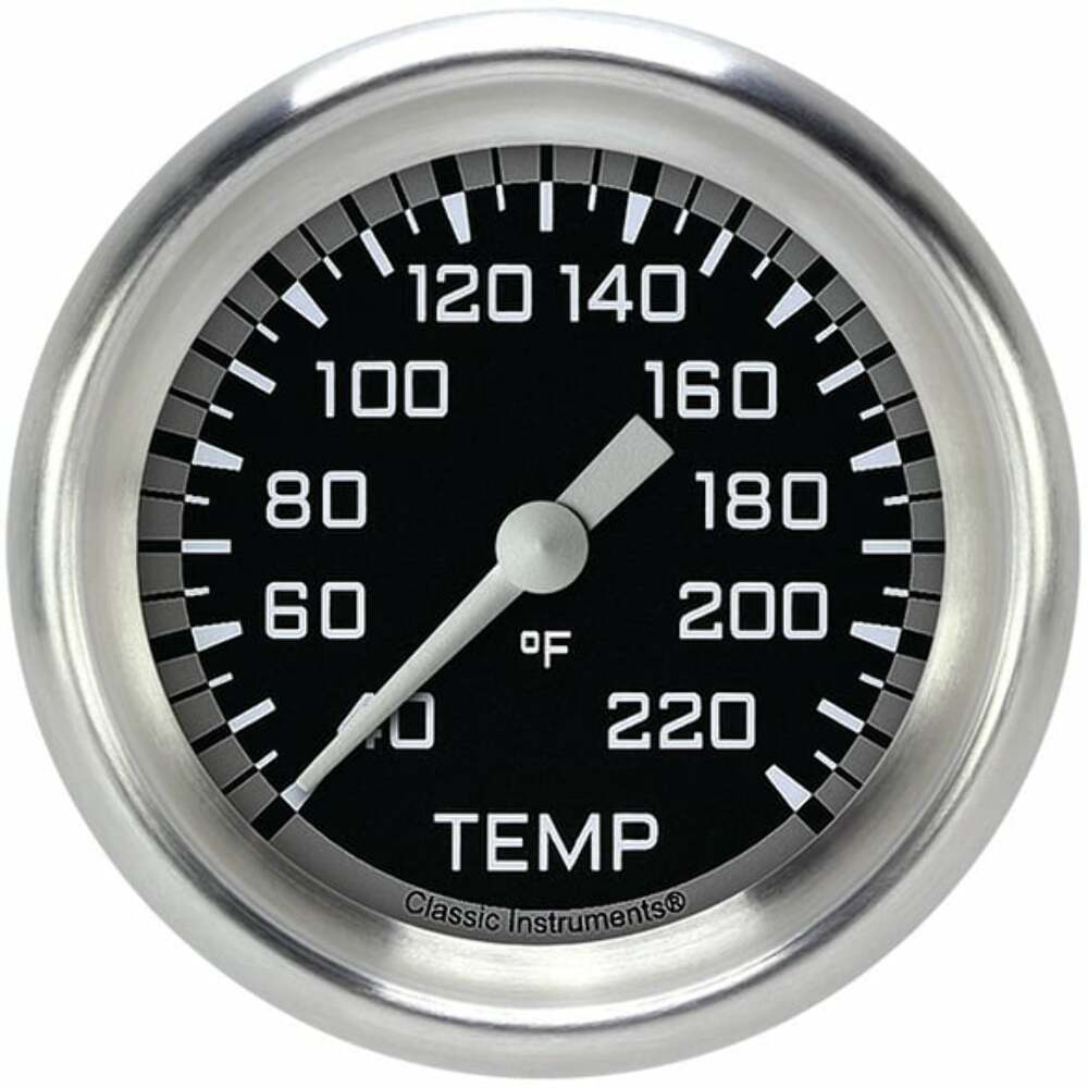 Classic analog gauge set black