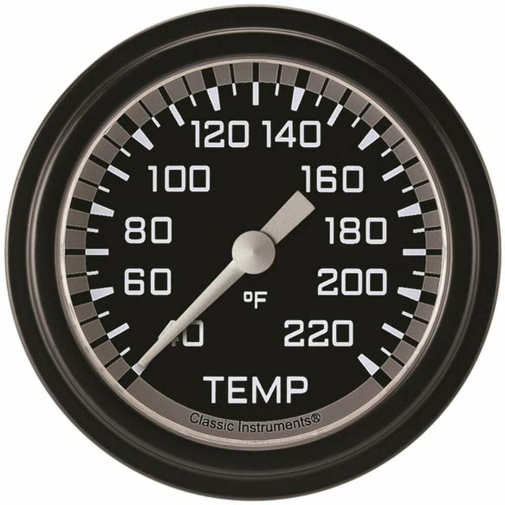 Classic analog gauge set black