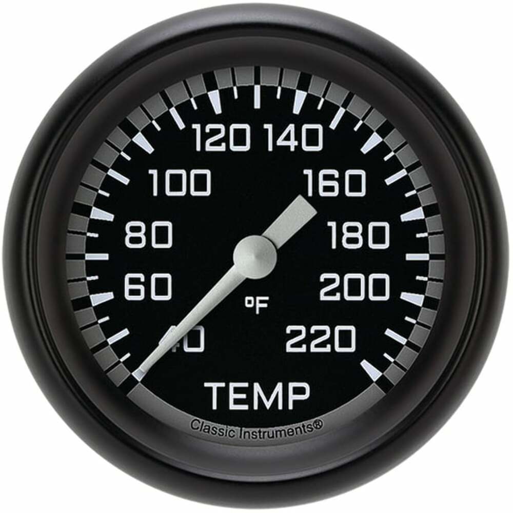 Classic analog gauge set black