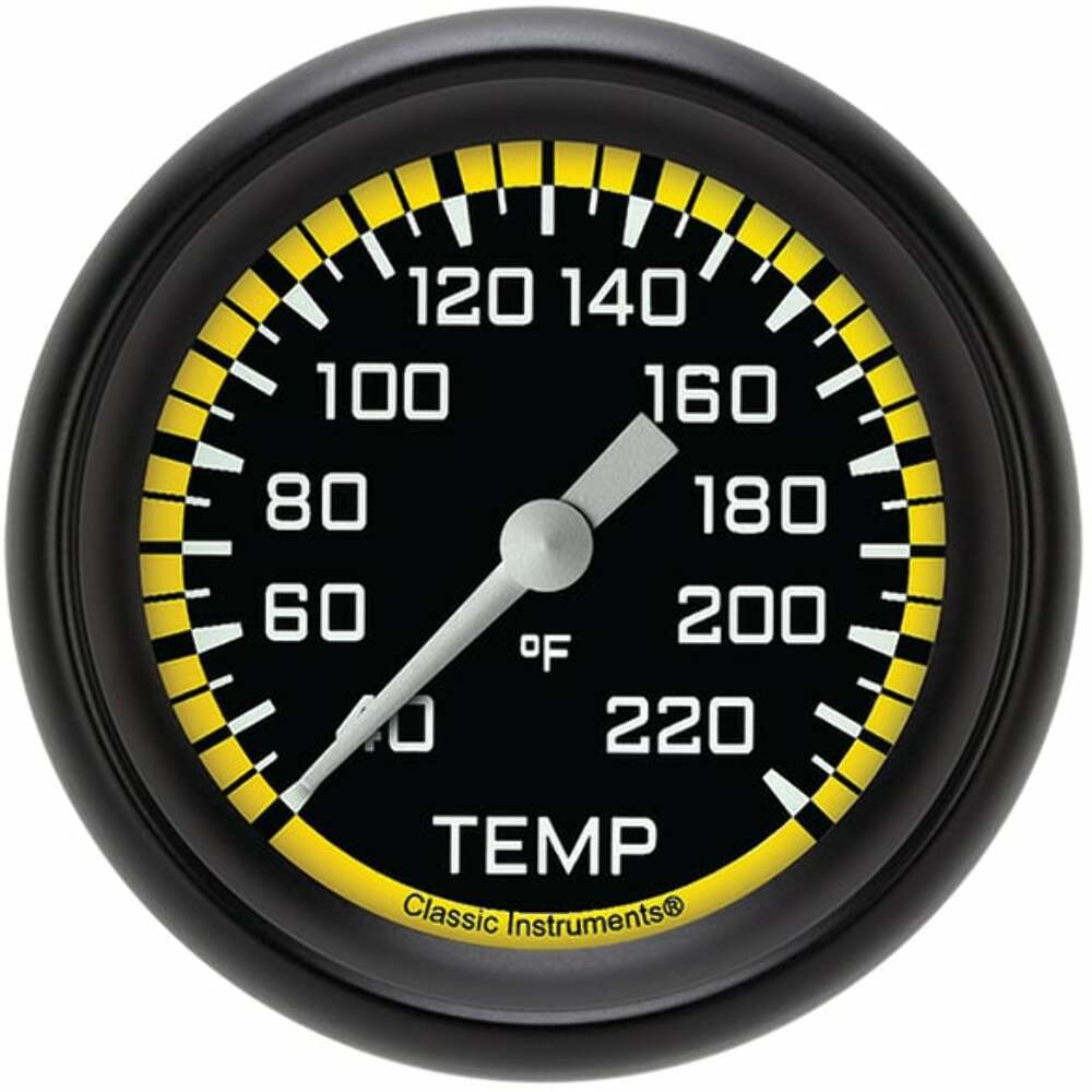 Classic analog gauge set black