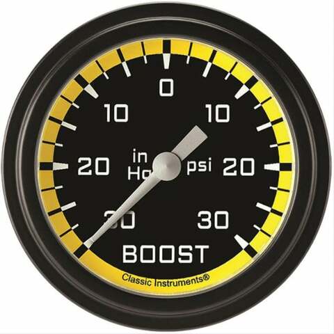 Classic analog gauge set black