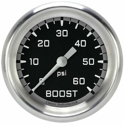 Classic analog gauge set black