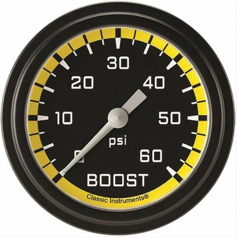 Classic analog gauge set black
