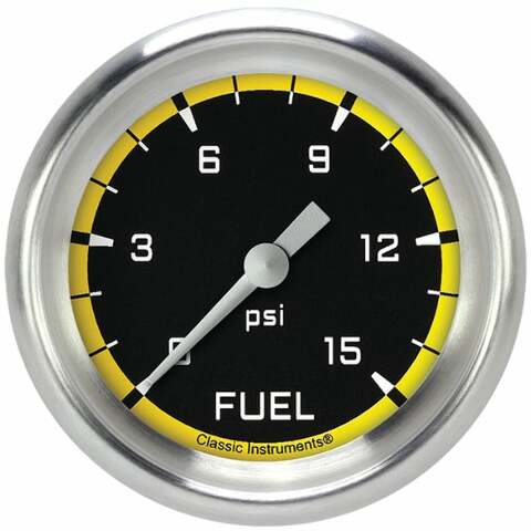 Classic analog gauge set black