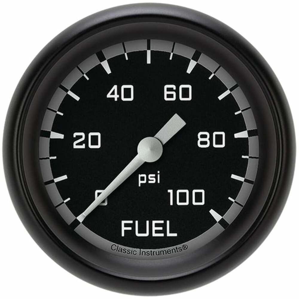 Classic analog gauge set black