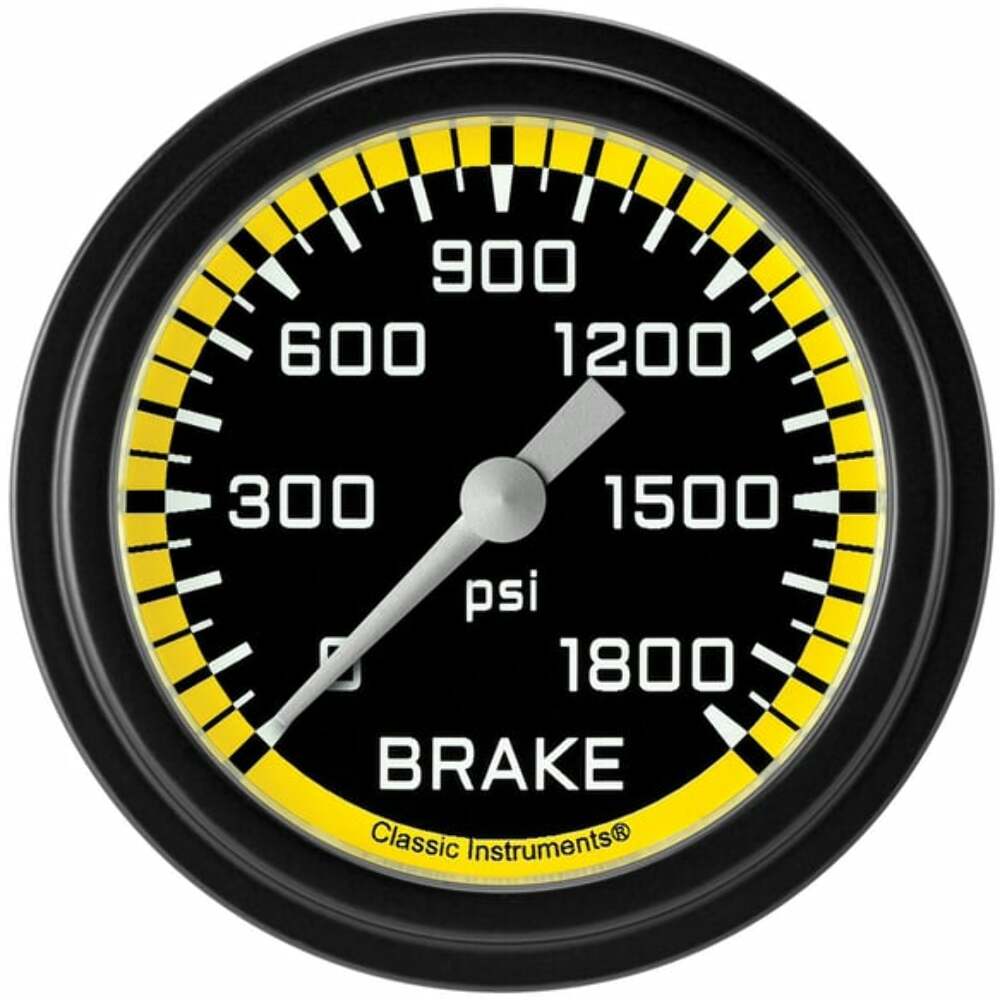 Classic analog gauge set black