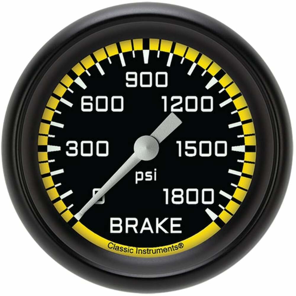 Classic analog gauge set black