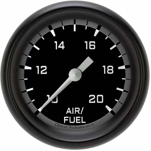 Classic analog gauge set black